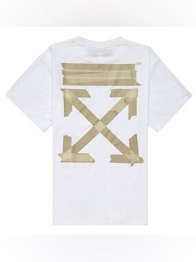 Off-White Diagonal Arrows Tape Short Sleeve XL